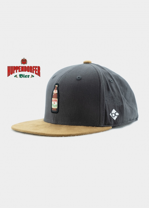 "Huppendorfer: Huppi Bier" - dunkelgrau (Snapback)